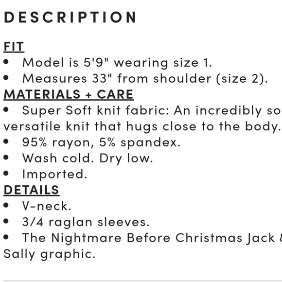 TORRID NMBC Jack Skellington & Sally Patches Choker Neck Raglan Top! NWT! - Picture 3 of 7